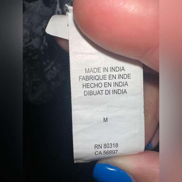 Woman Lucky Brand Blouse Size Medium Long Sleeves - Picture 4 of 6